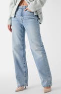 GUESS High Waist Straight Leg Jeans
