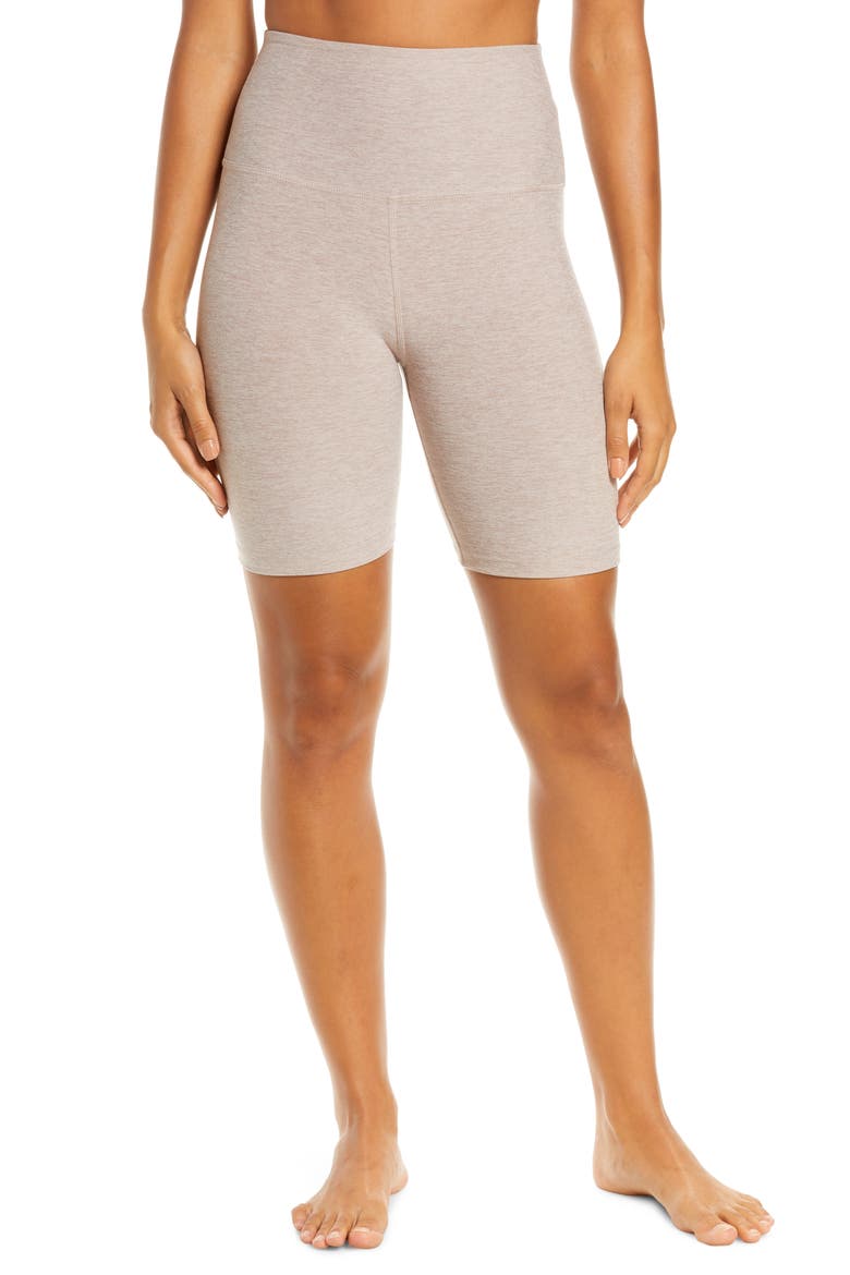 High Waist Biker Shorts, Main, color, CHAI