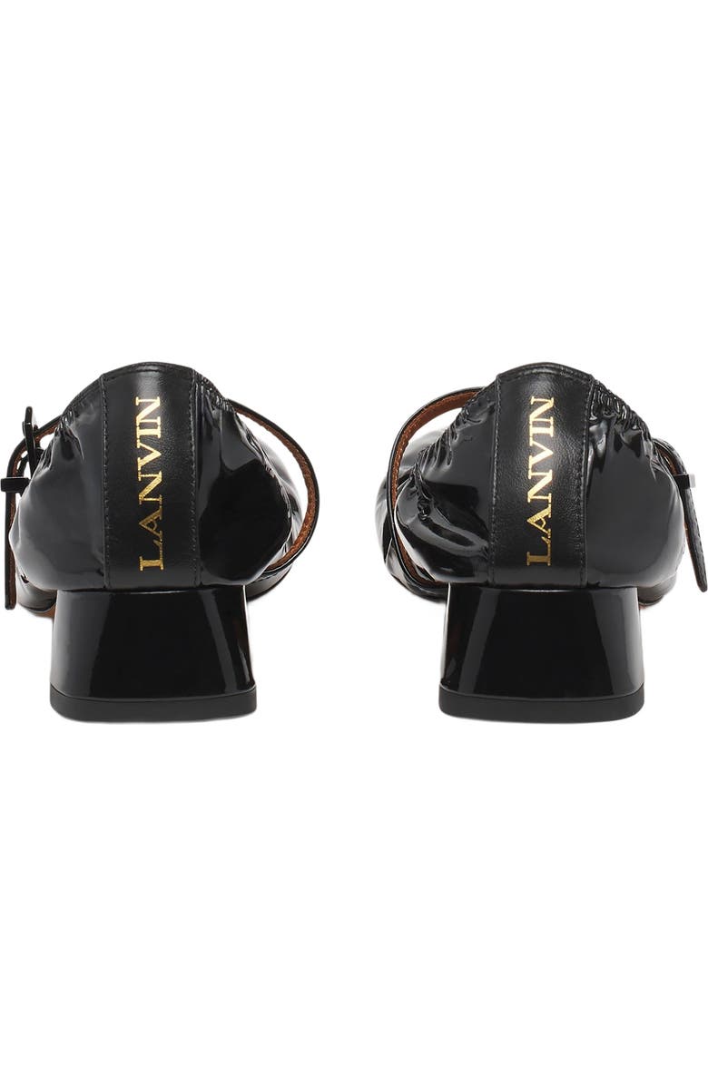 Lanvin Heeled Mary Jane in Glossy Leather, Alternate, color,