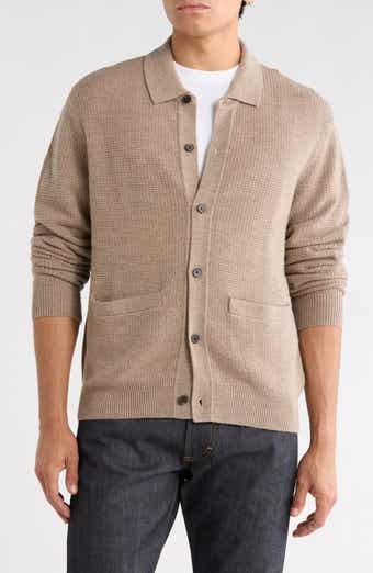 Merino Wool Collared Cardigan