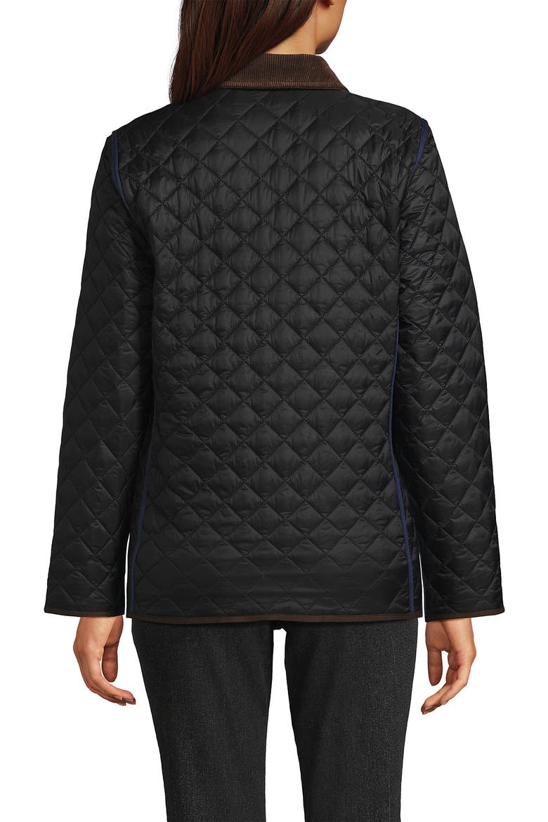 Reversible Barn Quilted Jacket, Alternate, color, Black/Navy Plaid