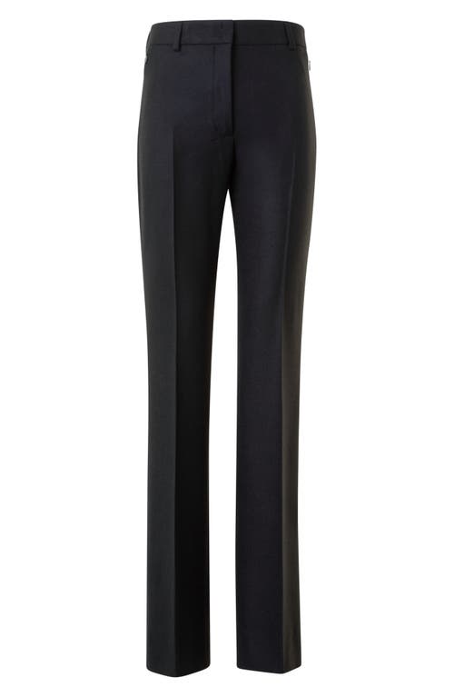 Akris Marilyn Stretch Wool Bootcut Pants In Black