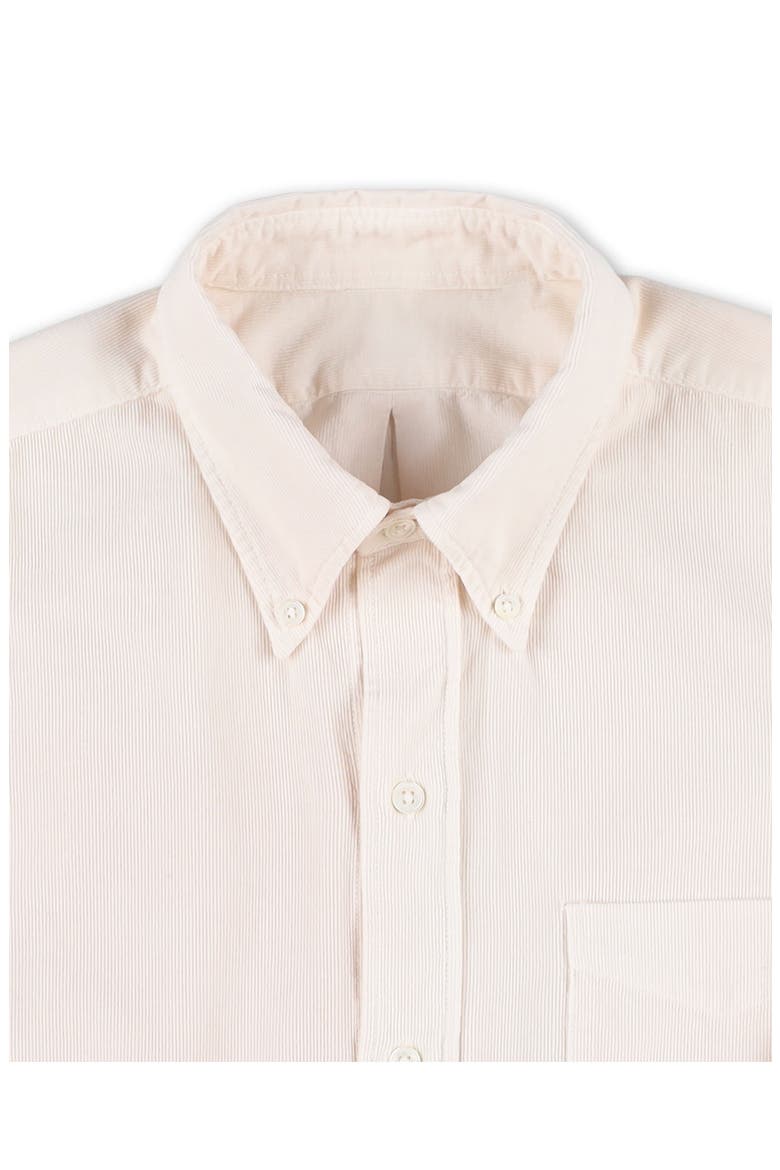 King Corduroy Button Down Shirt, Alternate, color, OFF WHITE