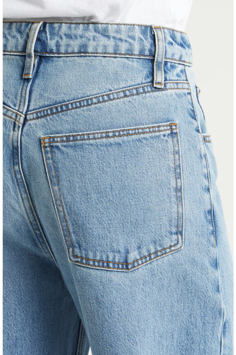 High Waist Barrel Leg Jeans, Alternate, color, DIVINE
