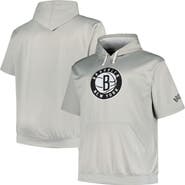 FANATICS Men's Fanatics Branded Silver Brooklyn Nets Big & Tall Logo Pullover Hoodie