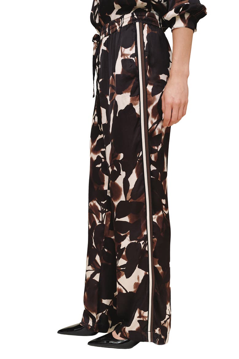 Smocked Waist Wide Leg Pants, Alternate, color, SHADOW FLORAL PRINT