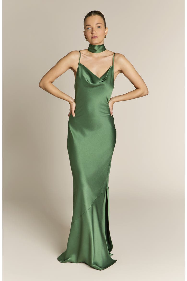 Pollenca Cowl Neck Dress, Main, color, Olive