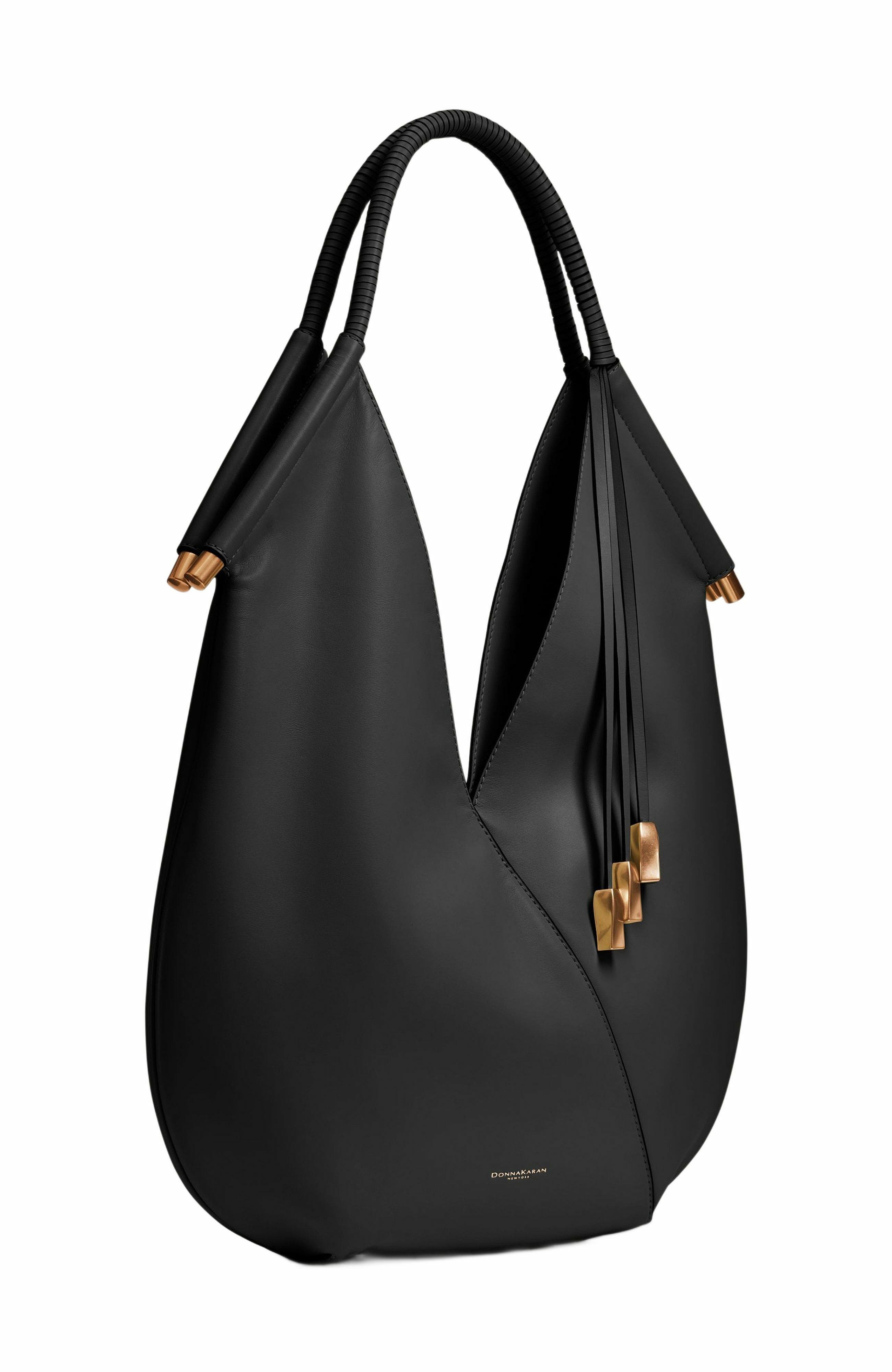 Donna Karan New York Baldwin Large Shoulder Bag, Alternate, color, Black/Gold