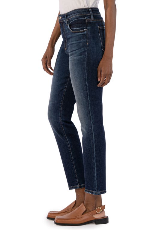 Kut From The Kloth Reese Fab Ab High Waist Ankle Slim Straight Leg Jeans In Multi