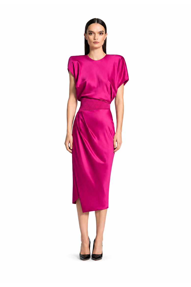Bond Midi dress, Main, color, FUCHSIA