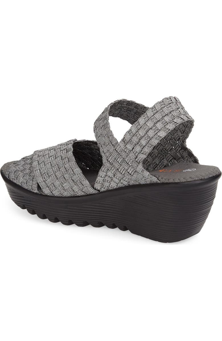 bernie mev. 'Buttercup' Woven Platform Wedge Sandal, Alternate, color,