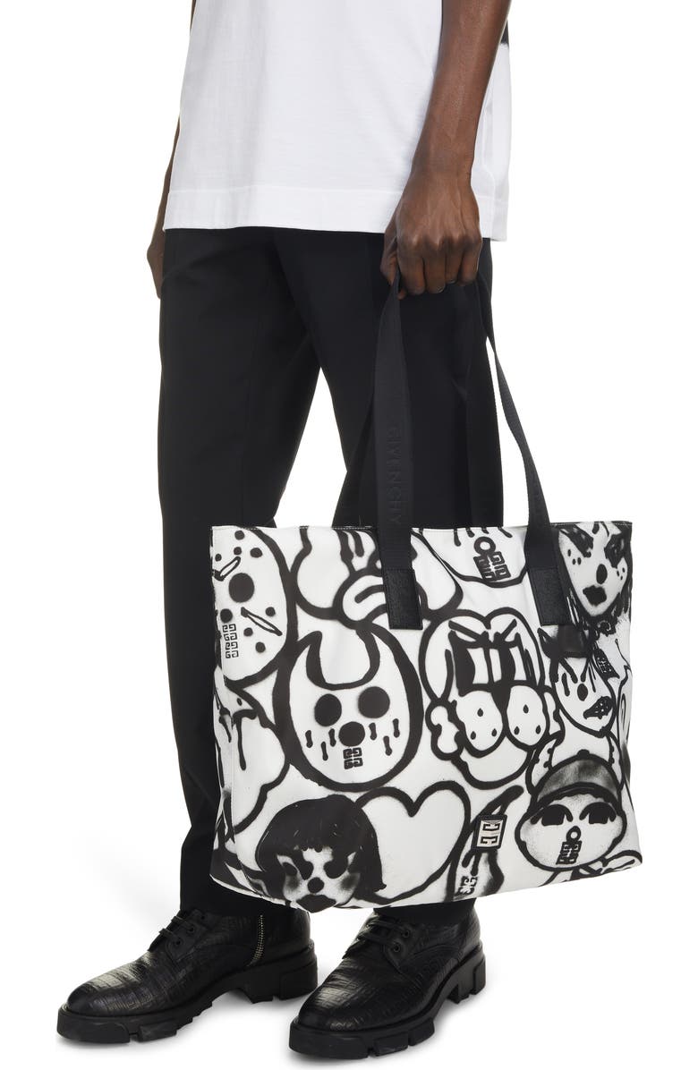 Givenchy x Chito 4G Light Graffiti Print Tote, Alternate, color,