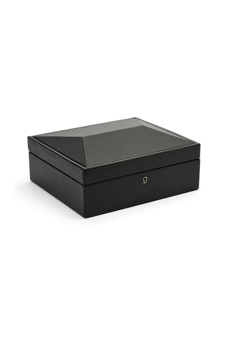 British Racing 8 Piece Watch Box, Alternate, color, Black