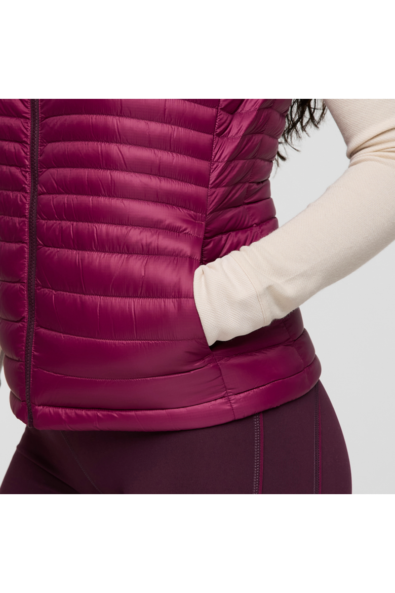 Fuego Down Vest - Women's, Alternate, color, Blackberry/Jam