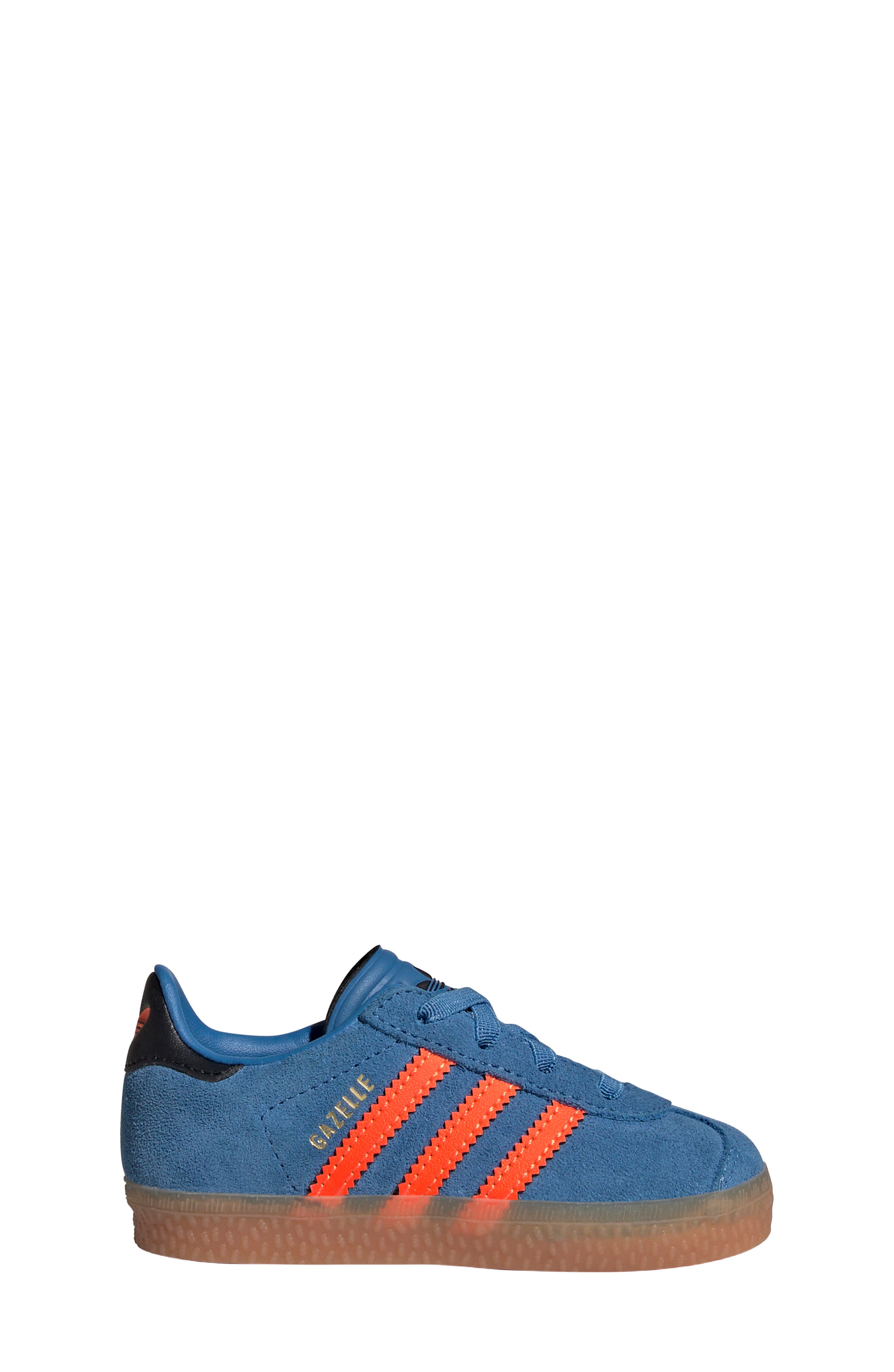 adidas Kids' Gazelle Sneaker, Alternate, color, Focus Blue/Solar Orange/Black