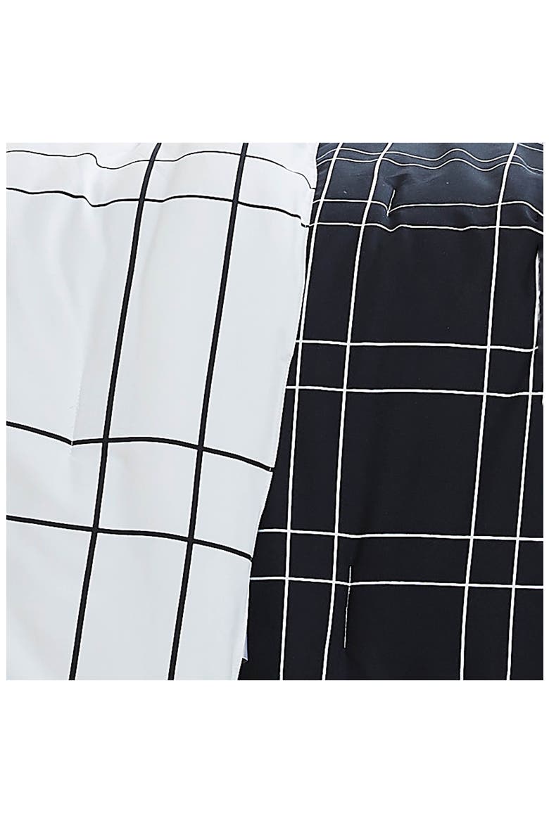 Urban Grid 5-Piece Comforter Set, Alternate, color, BLACK