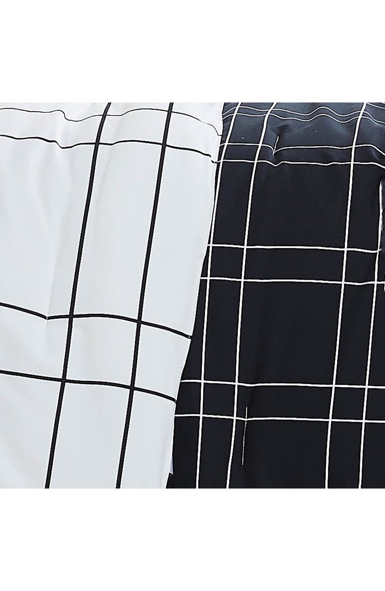 SOUTHSHORE FINE LINENS Urban Grid 5-Piece Comforter Set, Alternate, color, Black