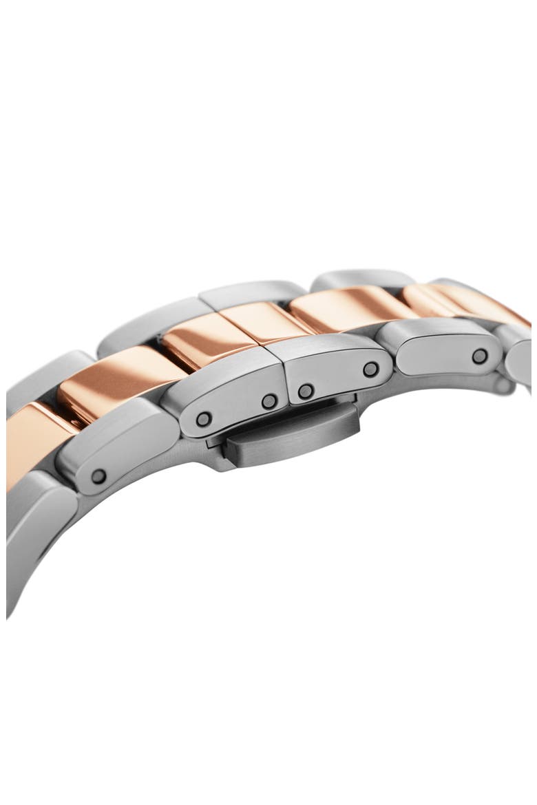 Iconic Lumine Bracelet Watch, 28mm, Alternate, color, ROSE GOLD/ SILVER