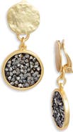 Karine Sultan Crystal Clip On Earrings