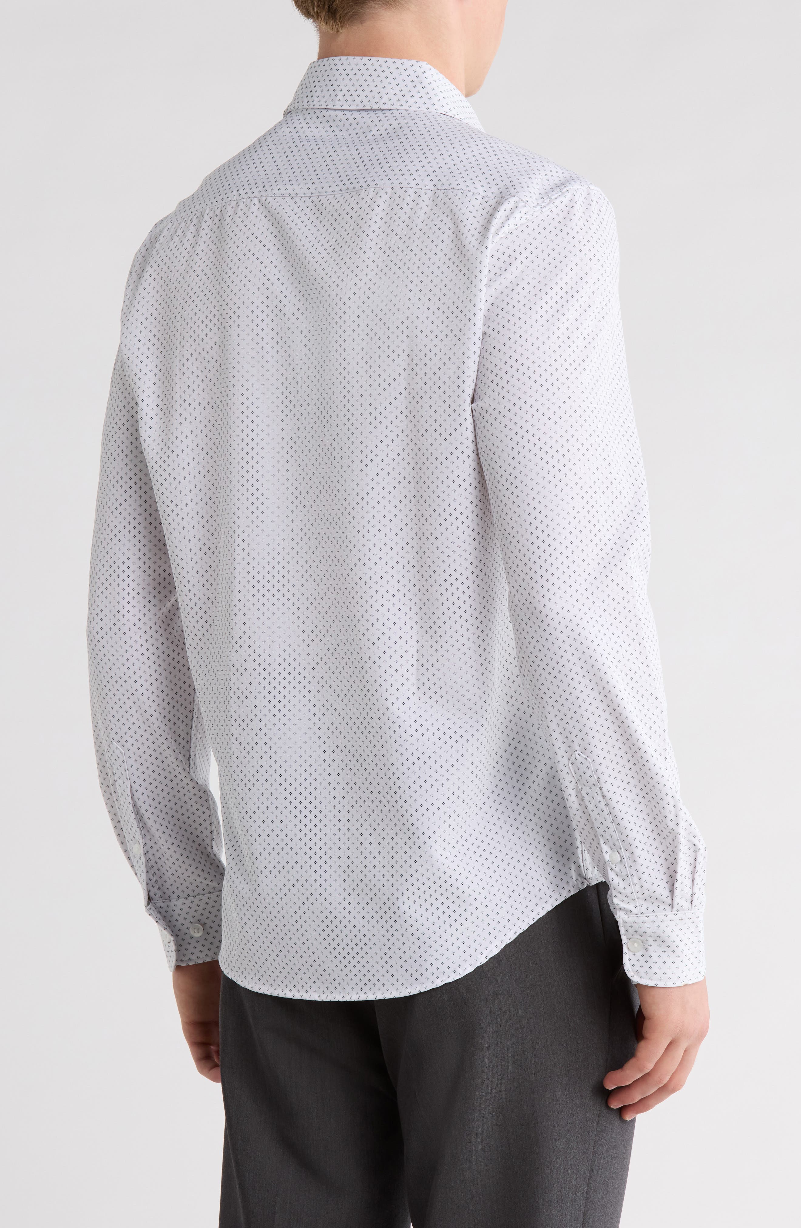 Geometric Print Button-Up Shirt - image 2