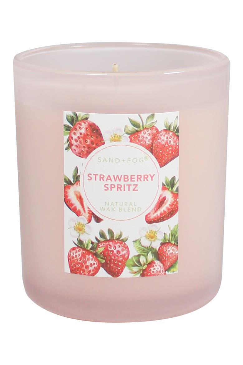 Scented Glass Jar Candle, Main, color, STRAWBERRY SPRITZ