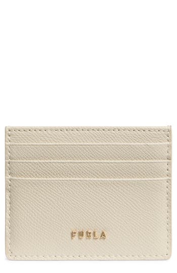 Furla Classic Business Card Case In White