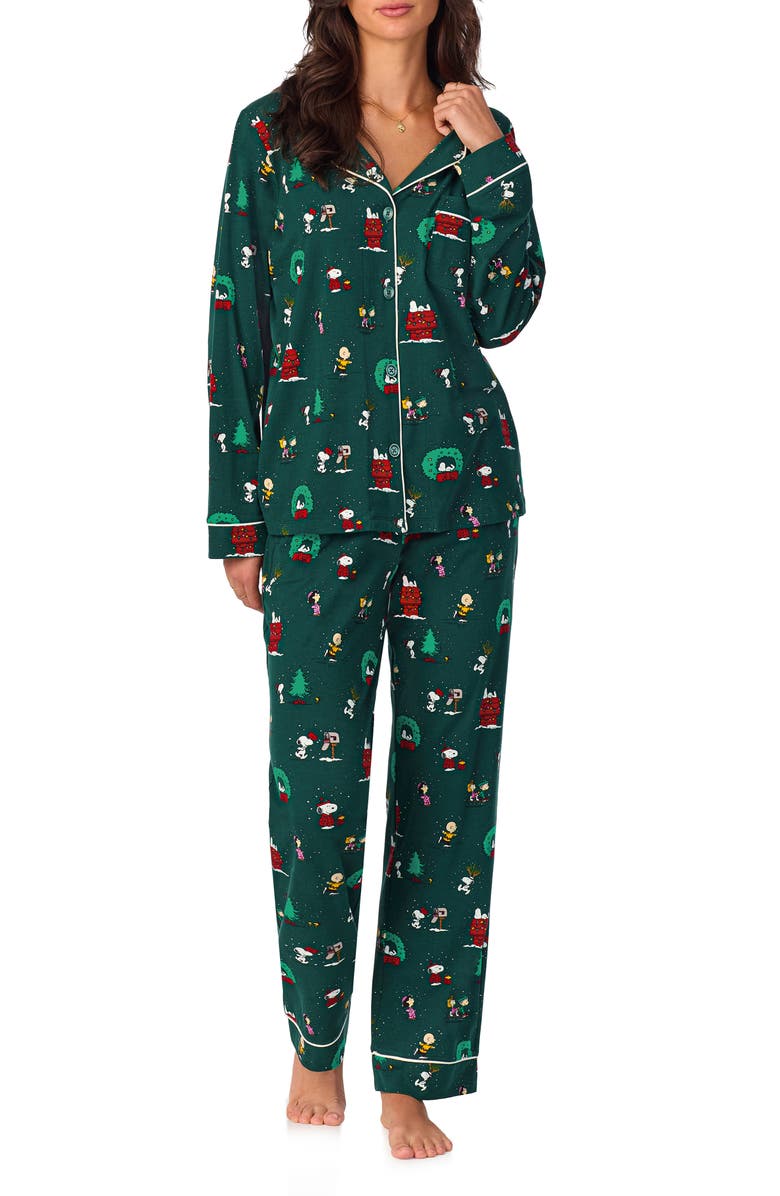 BedHead Pajamas x Peanuts<sup>®</sup> Winter Holiday Pajamas, Main, color, 