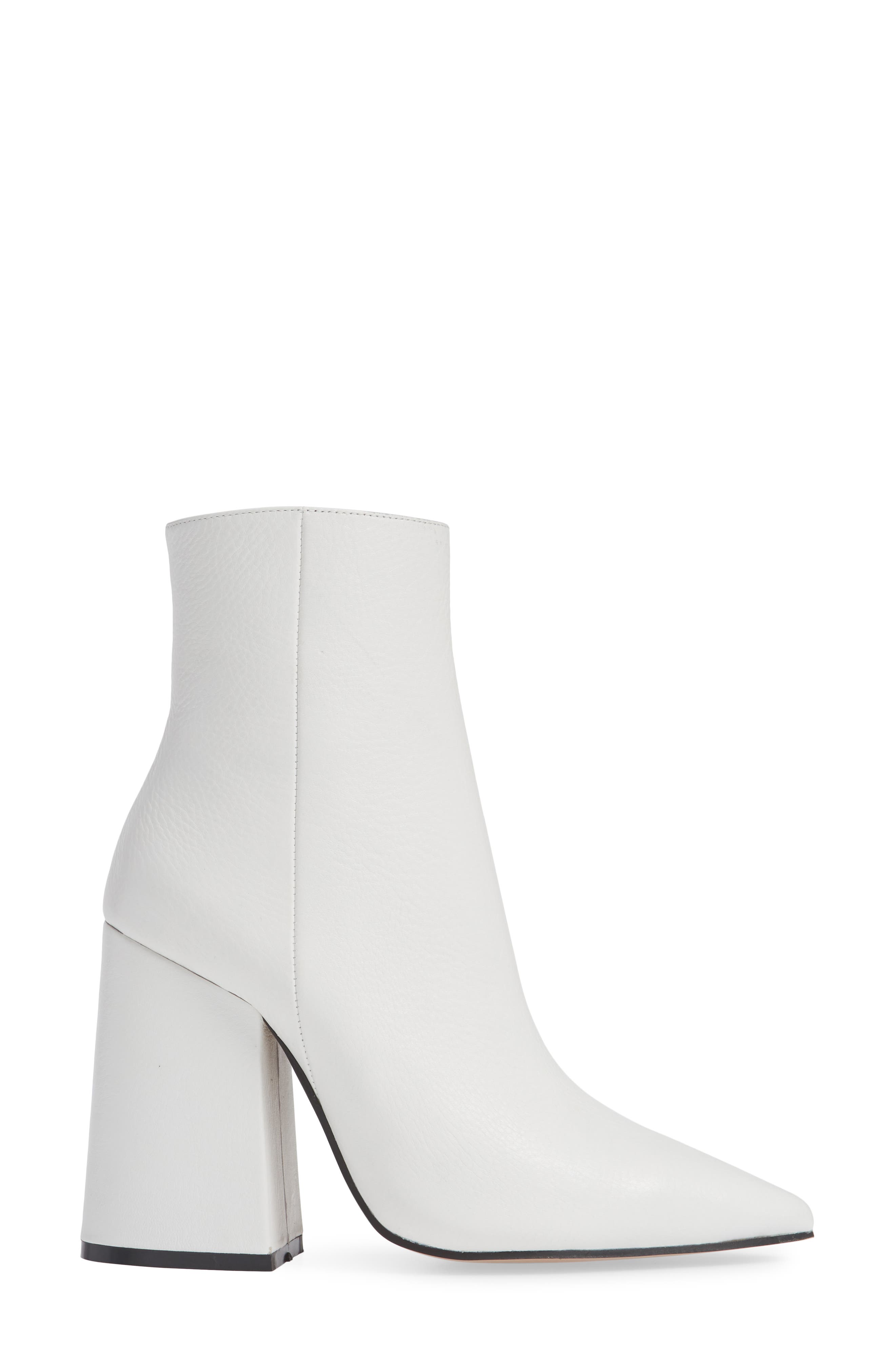 Ahara Bootie, Alternate, color, WHITE LEATHER