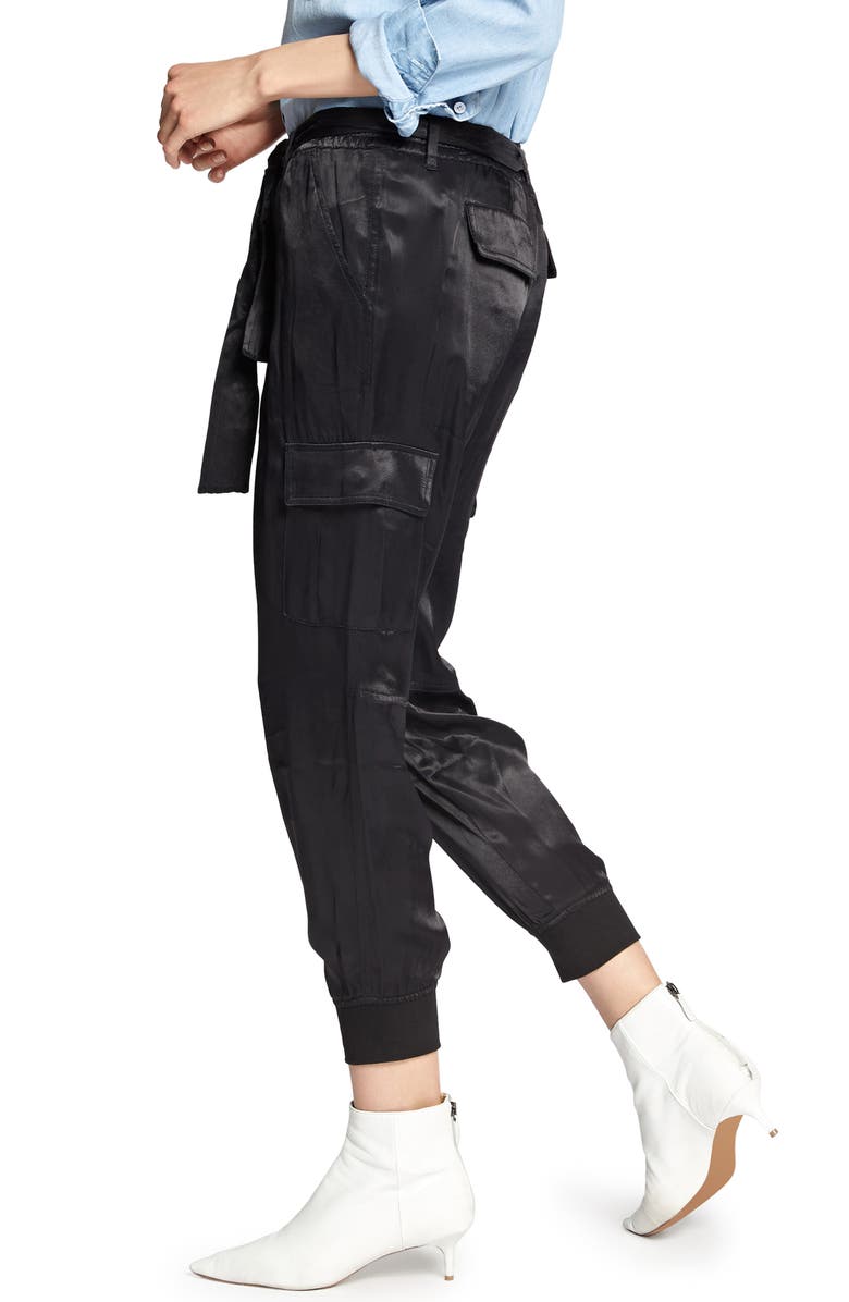 Sanctuary Precious Cargo Satin Jogger Pants, Alternate, color, 