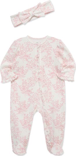 Rose Hatch Footie & Headband Set
