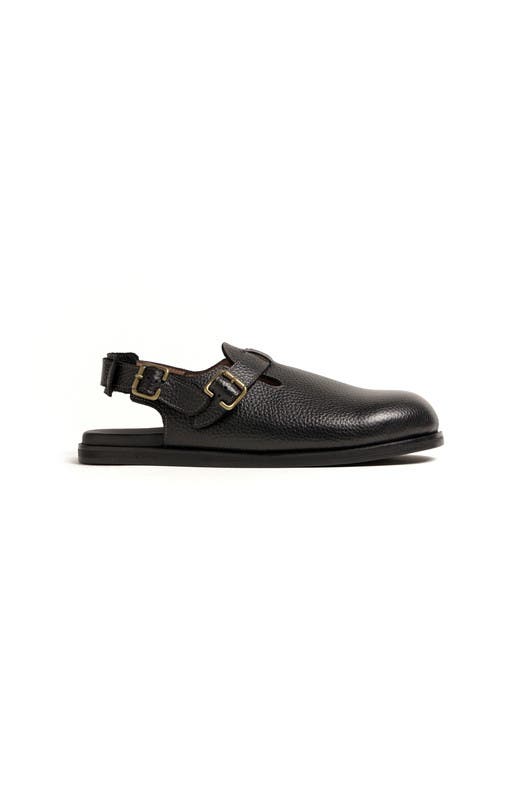 Harbor Moc Sandal, Alternate, color, Obsidian Milled Black