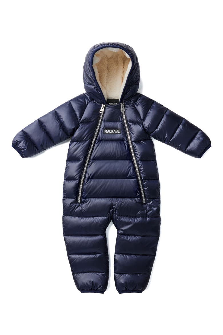 Bambi Down Snowsuit, Main, color, NAVY