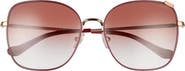 COACH 57mm Gradient Square Sunglasses