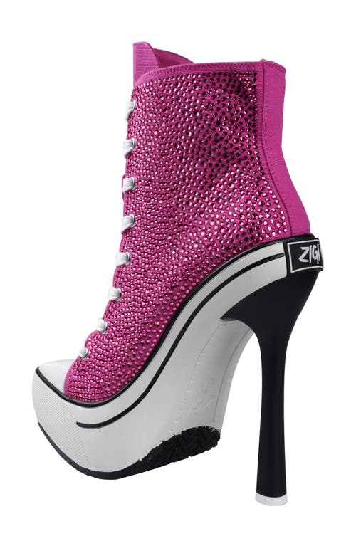 Zigi Adiel Platform Bootie In Pink