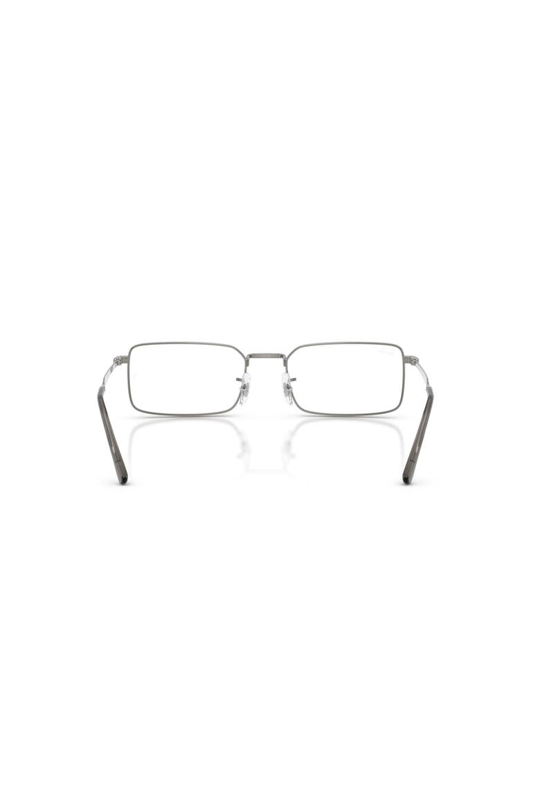 54mm Rectangle optical glasses, Alternate, color, Grey