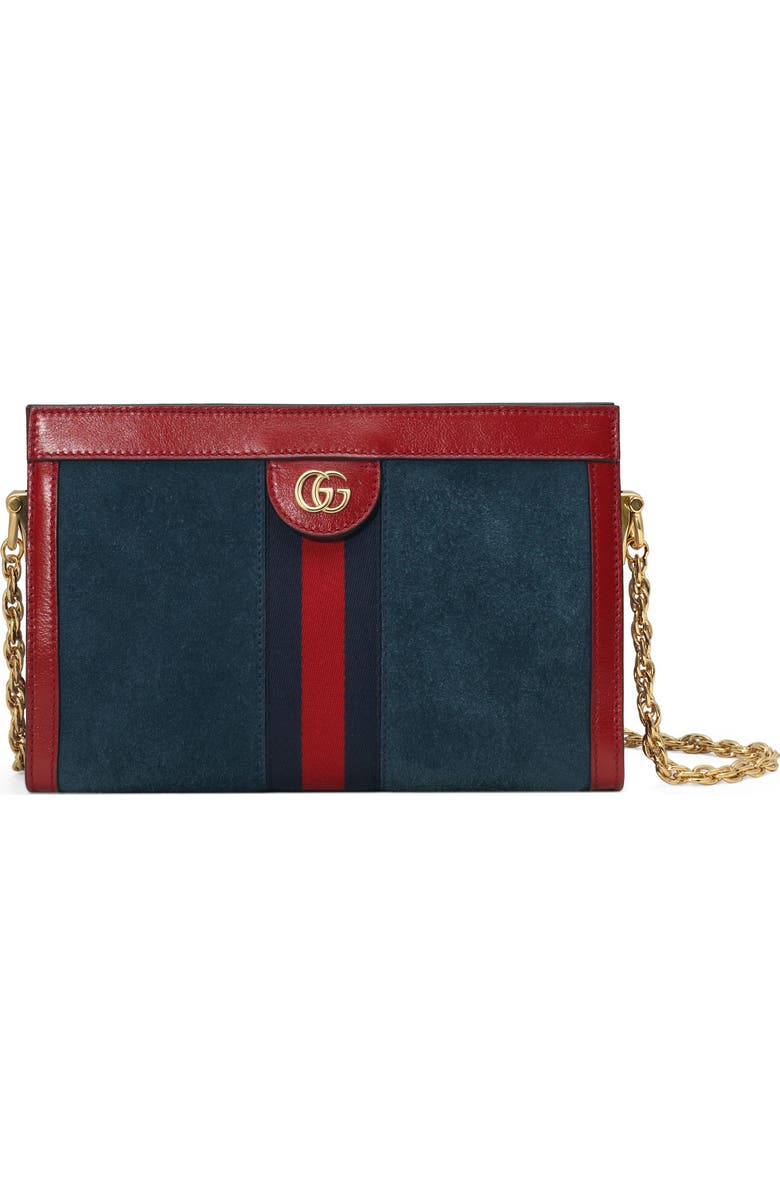 Gucci Small Ophidia Suede Shoulder Bag, Main, color,