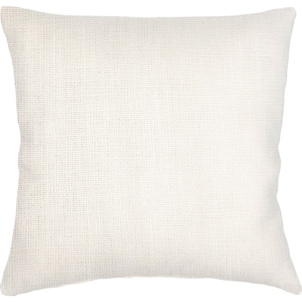 Anaya So Soft Linen Euro Pillow With Down Alternative Insert In Natural White
