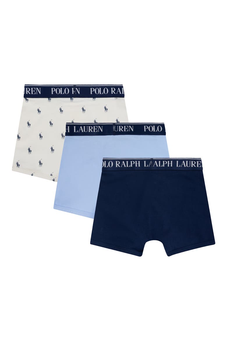 Kids' Assorted 3-Pack Stretch Cotton Boxers(Big Kid), Alternate, color, OFFICE BLUE