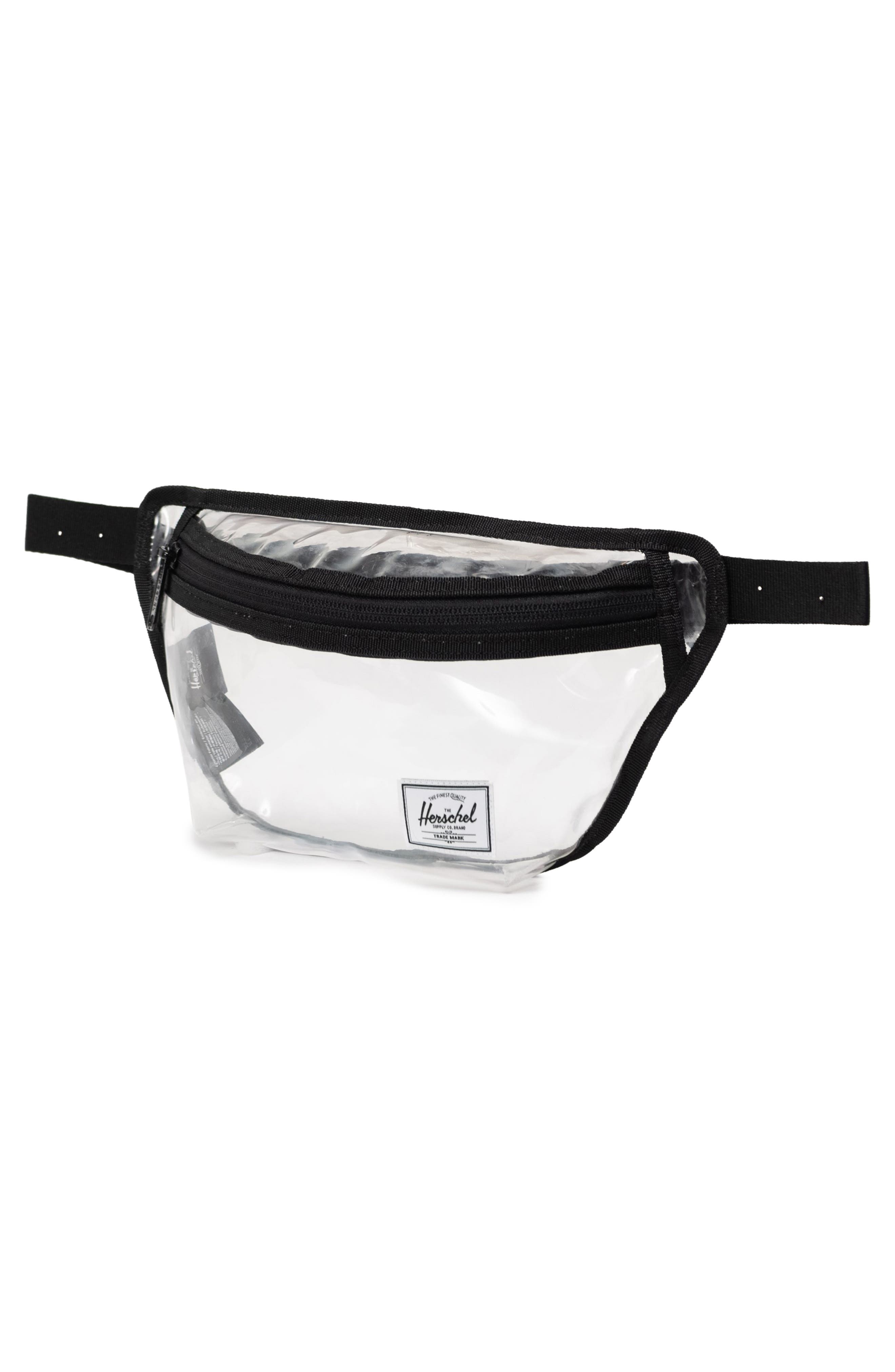Herschel Supply Co. Classic Clear Belt Bag, Alternate, color, Black