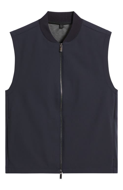 Shop Hugo Boss Boss Hanry Zip Vest In Dark Blue