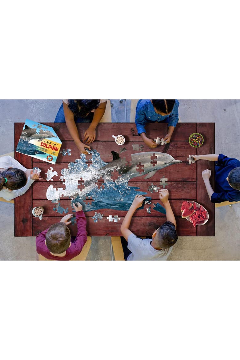Lil Dolphin 100 Piece Jigsaw Puzzle, Alternate, color, Multicolored