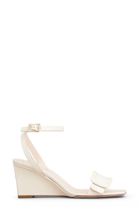 Belle Vivier Ankle Strap Wedge Sandal (Women)
