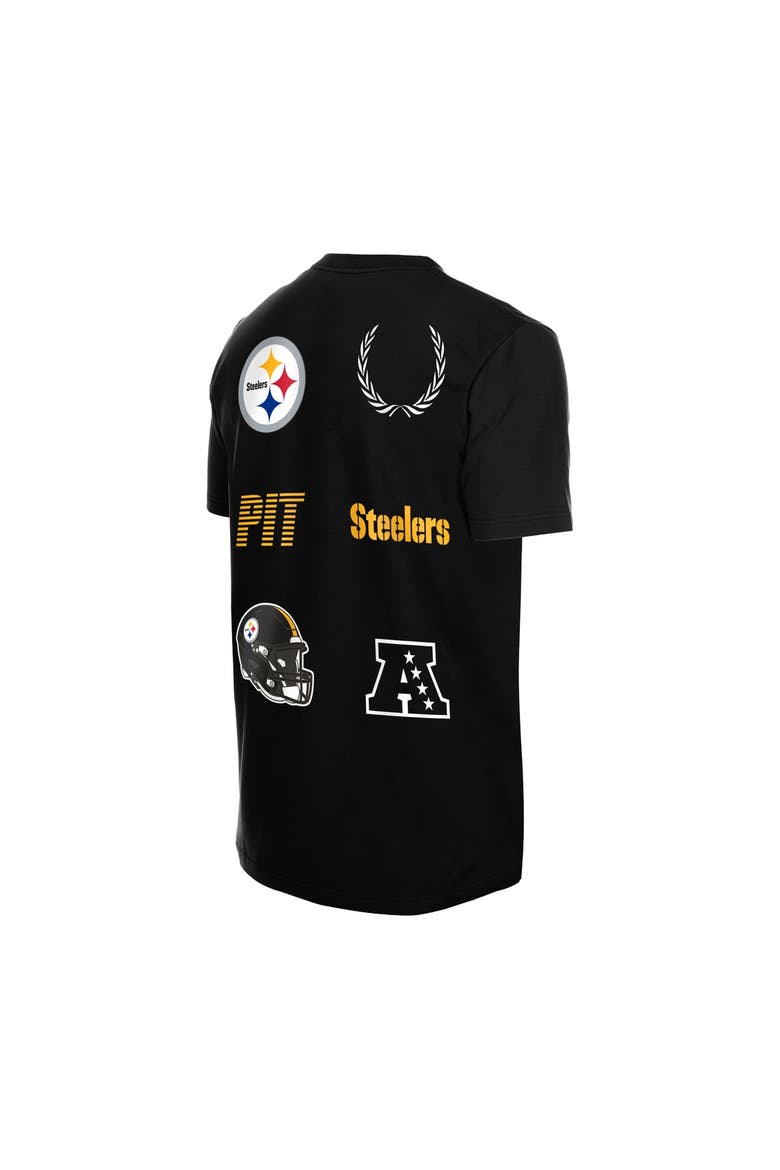 Men's New Era  Black Pittsburgh Steelers Match T-Shirt, Alternate, color, Black