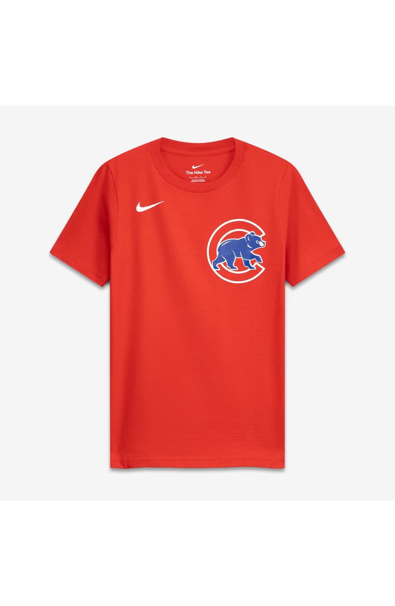 Nike Youth Nike Pete Crow-Armstrong Red Chicago Cubs Name & Number T-Shirt, Alternate, color, Red