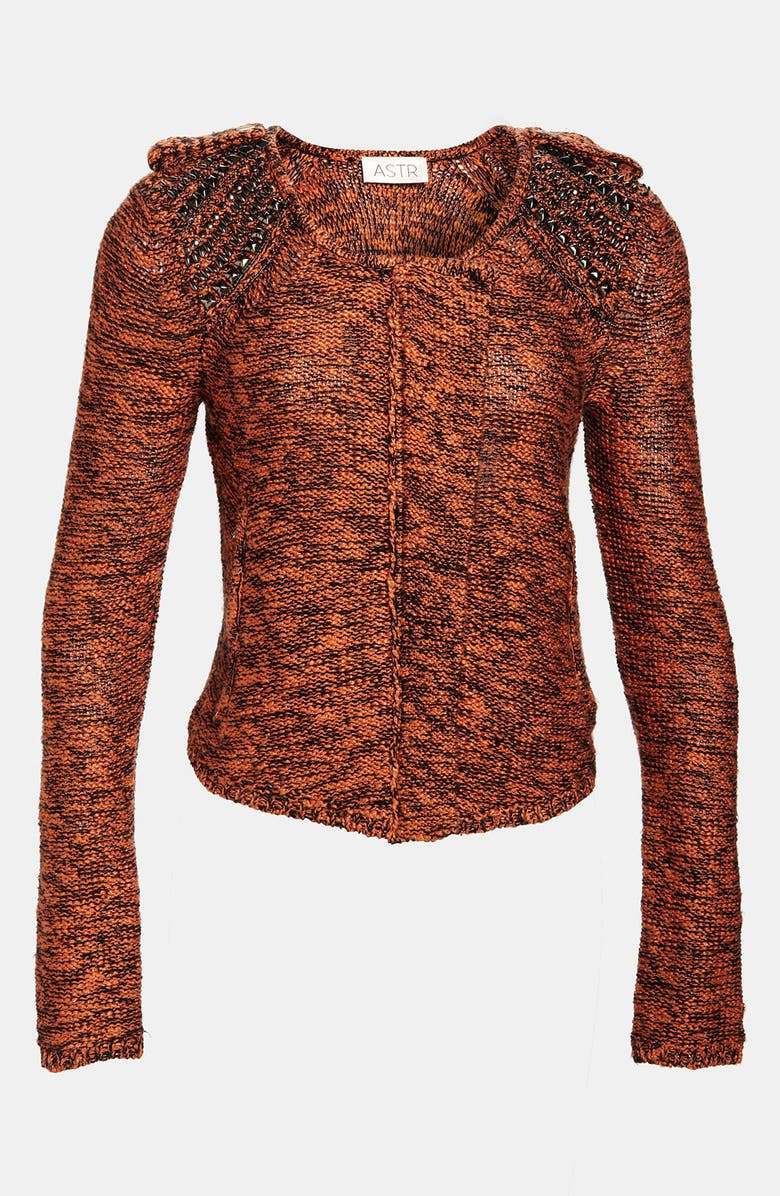 ASTR the Label ASTR Studded Cardigan, Main, color, 