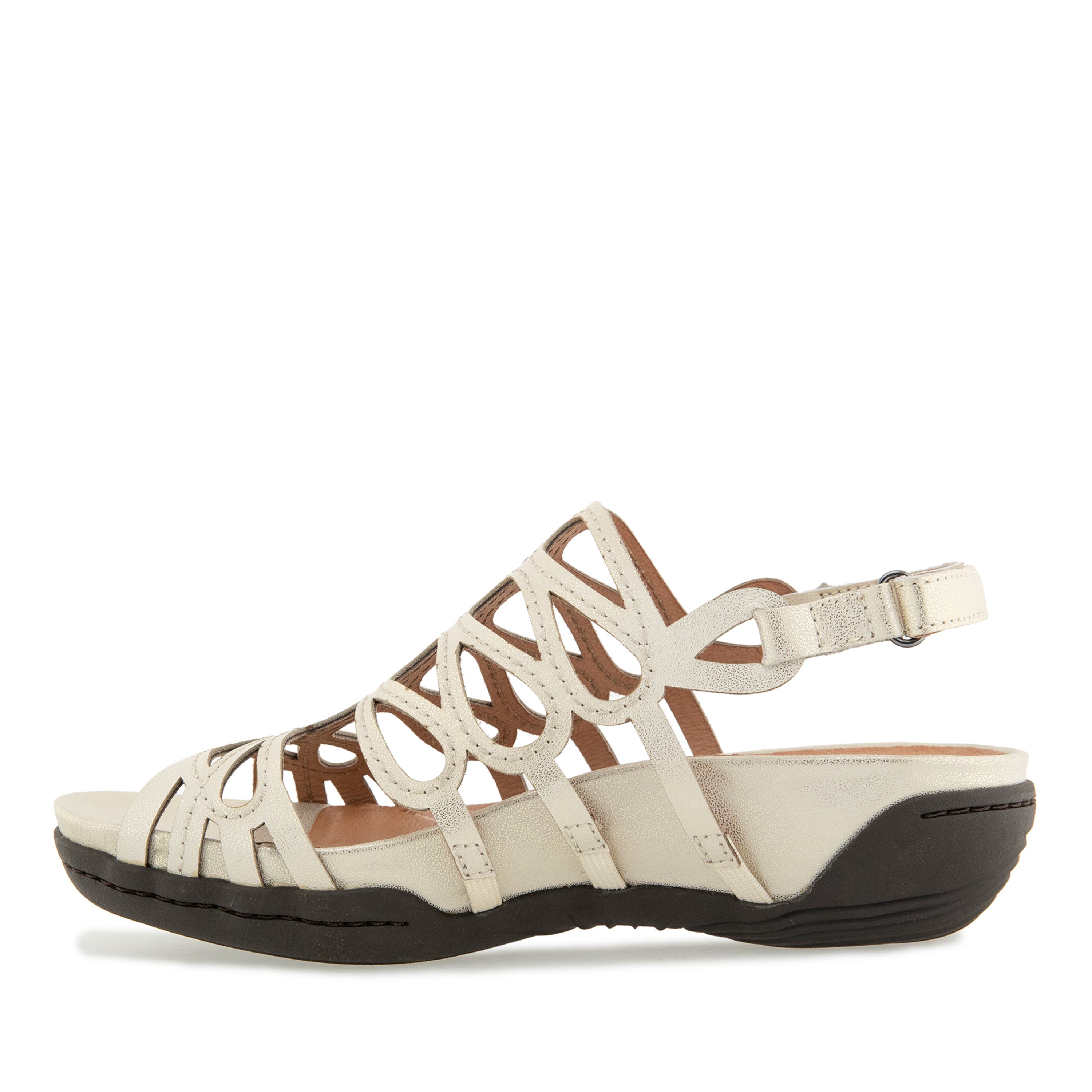 Miriam Casual Flat Sandal, Alternate, color, BRUSHED GOLD