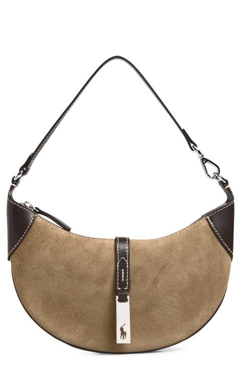 Polo ID Mini Suede & Leather Shoulder Bag