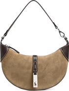 Polo Ralph Lauren Polo ID Mini Suede & Leather Shoulder Bag