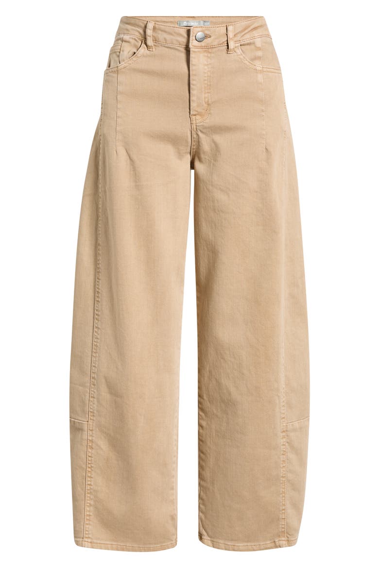 Wide Leg Crop Jeans, Alternate, color, SANDLEWOOD