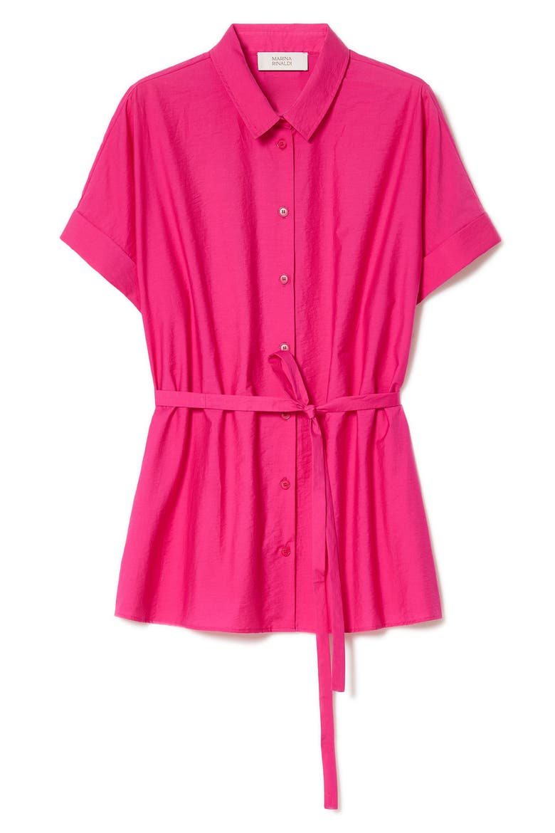 Vetrino Tie Waist Shirt, Alternate, color, FUCHSIA